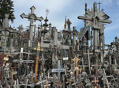 Fire broke out at Lithuania’s Hill of Crosses