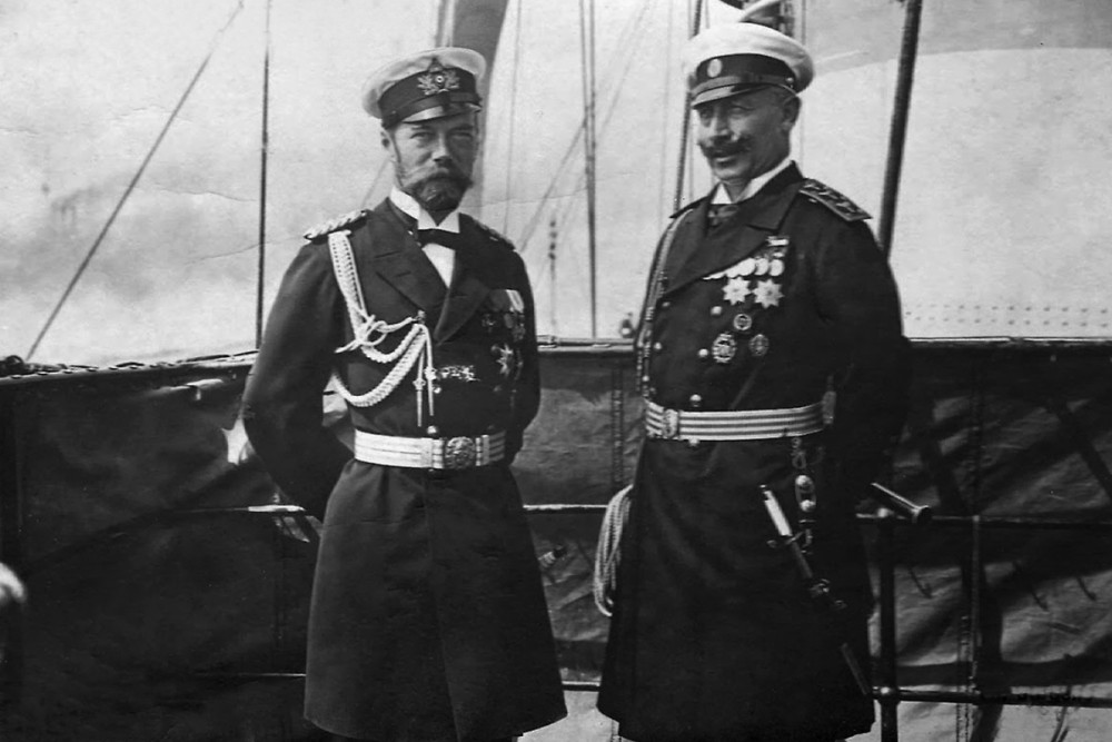 Встреча с кайзером Вильгельмом II в Бьёорки, 1905 г.