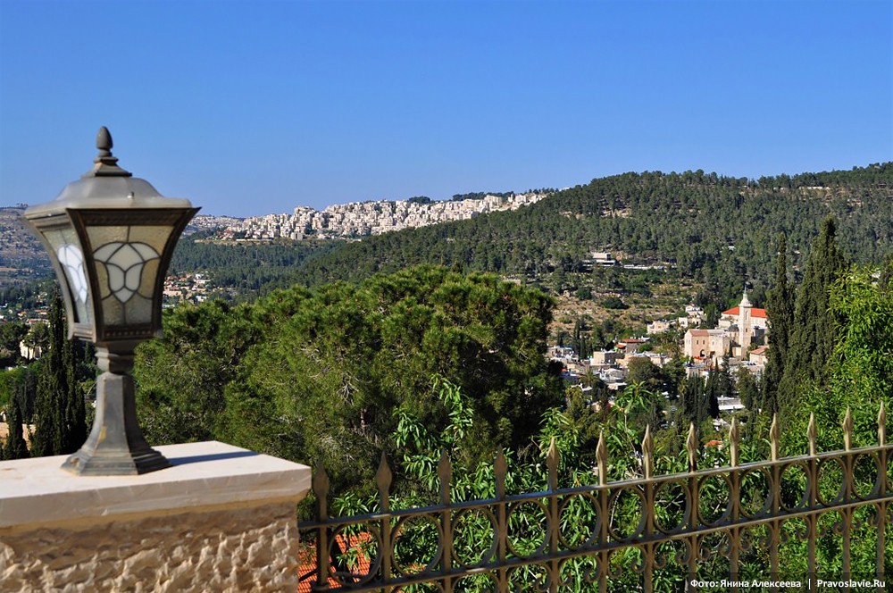 Gornensky Convent in Ein-Karem. View of Jerusalem from the Convent.