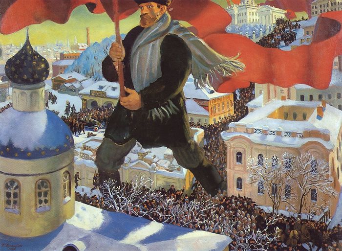 Boris Kustodiev. Bolshevik (1920). Photo: Wikipedia