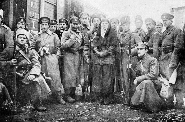 Пехотная рота Добровольческой армии, сформированная из гвардейских офицеров. Январь 1918.