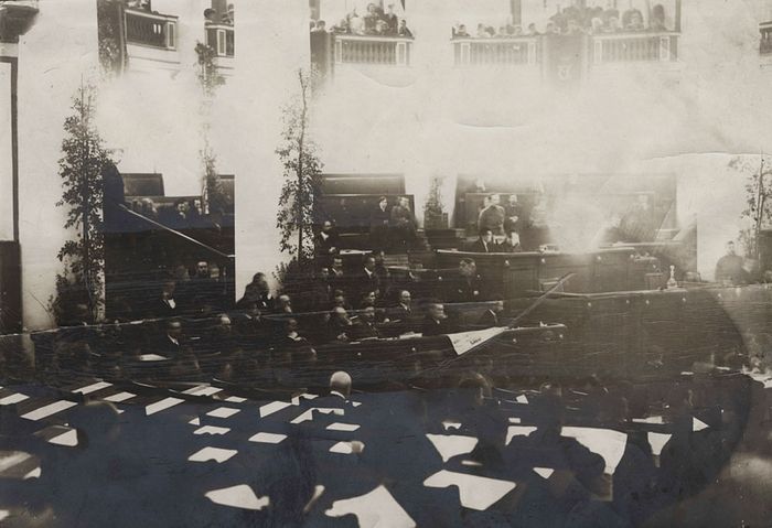 Заседание Учредительного собрания в Таврическом дворце 5–6 января 1918 г.