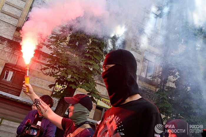 Акция националистов в Киеве. Фото: РИА Новости / Стрингер