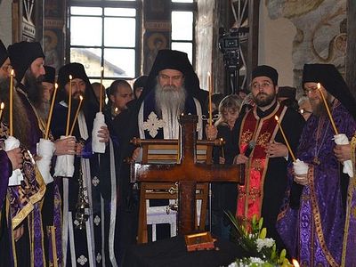 Беседа епископа Teодосија на опелу игуманији Ефросинији