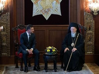Президент Зеленский и патриарх Варфоломей: прохладная встреча в Фанаре