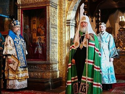Проповедь в праздник Сретения Господня после Литургии в Успенском соборе Московского Кремля