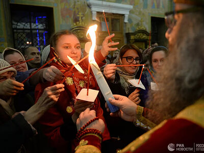 Благодатный огонь раздадут в пятнадцати храмах Москвы