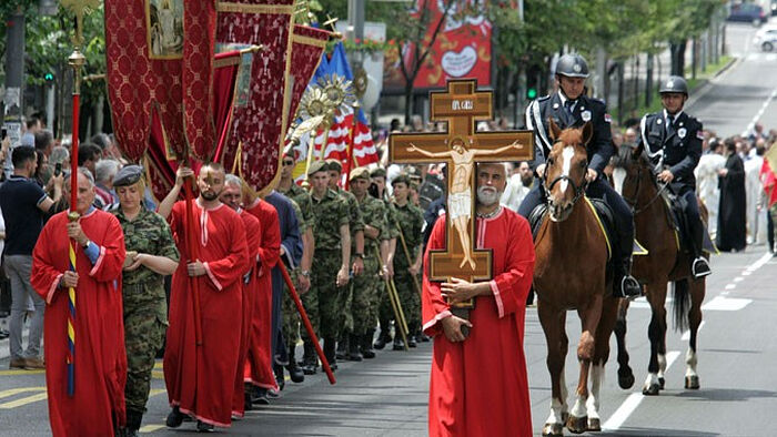 Городской Крестный ход пройдет в Белграде на Вознесение Господне