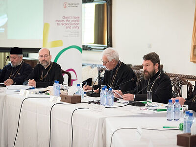 Митрополит Иларион выступил с докладом на пленарном заседании Православной предассамблеи ВСЦ