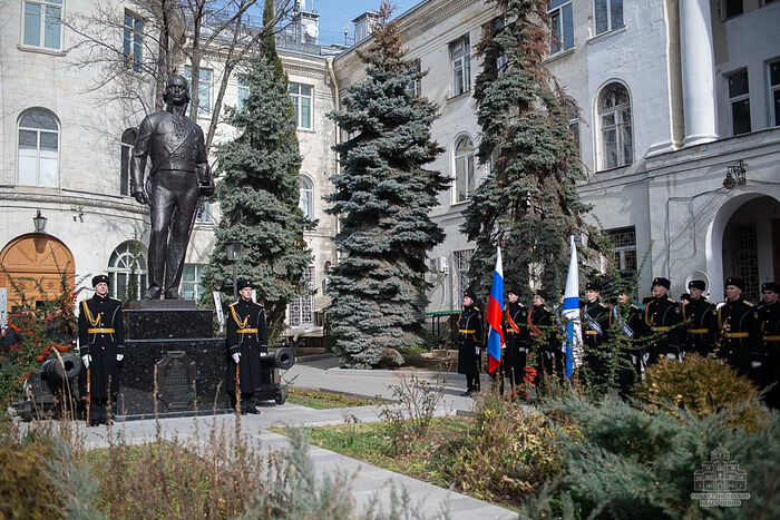 В штабе Черноморского флота прошел молебен в день памяти св. прав. воина Феодора Ушакова