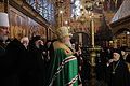 Святейший Патриарх Кирилл совершил благодарственный молебен в Успенском соборе Московского Кремля