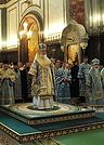 Святейший Патриарх Кирилл совершил молебен перед Курской Коренной иконой Пресвятой Богородицы в Храме Христа Спасителя