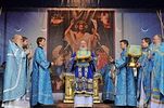 В праздник Рождества Пресвятой Богородицы Святейший Патриарх Кирилл совершил богослужение на площади Победы города Южно-Сахалинска
