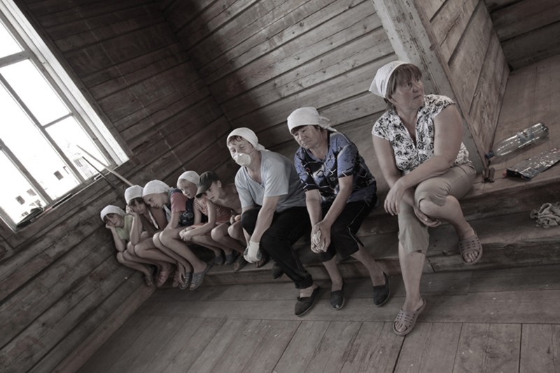 Жители деревни Большая Фехтальма