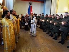 Missionaries performed mass baptism of soldiers at northern cosmodrome