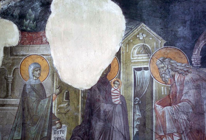 Fresco, Church of the Dormition, Gracanica Monastery, Serbia, 1321.