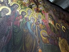 Macedonia church says miracle occurring with shining frescoes