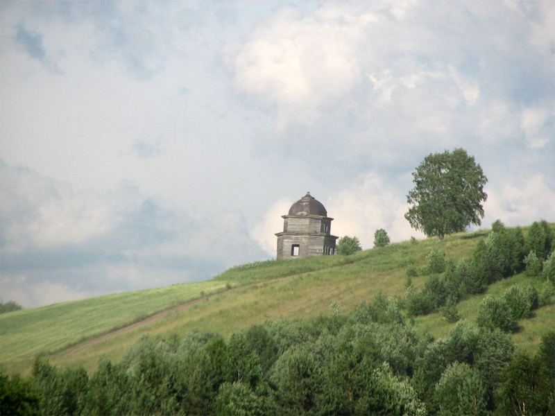 Деревня Федьково (Ширканда). Часовня мучеников Кирика и Иулитты (1848 г.) до консервационных работ