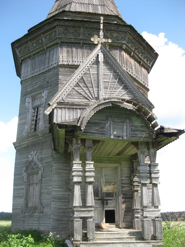 Деревня Печниково, Красная Ляга. Сретено-Михайловский храм (1655 г.) до противоаварийных работ