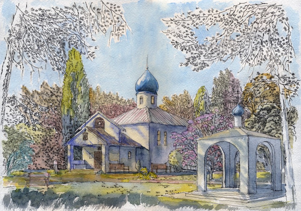 The Kazan Church in the Kazan Mother of God Convent, “New Shamordino”, in Kentling, Australia
