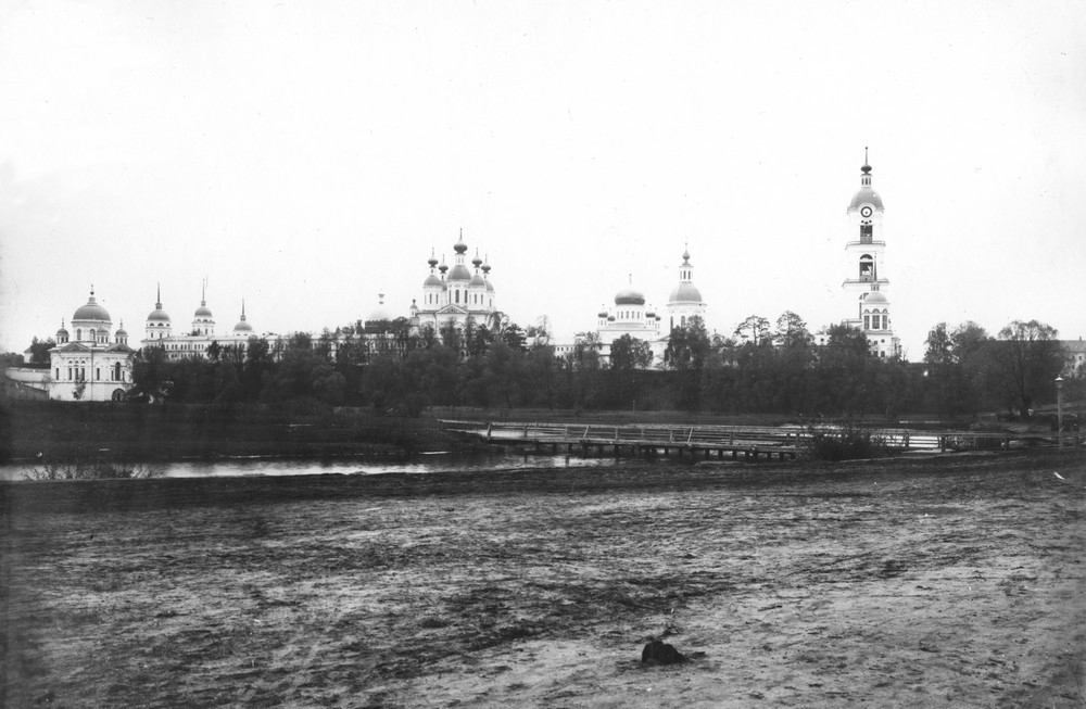 View of Sarov Monastery from the Sarovka River.