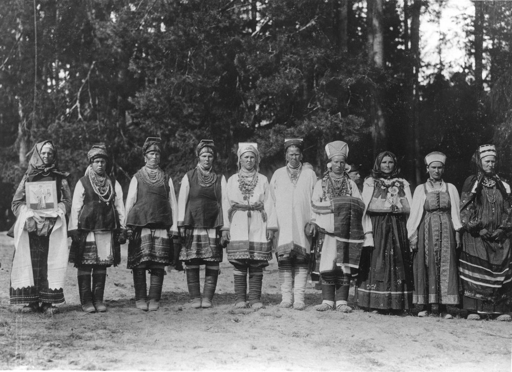 The delegation of Mordovian peasants.