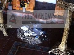 An Orthodox Church desecrated on Crete by neo-pagans