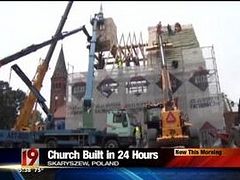 A Church built in Poland in less than one day