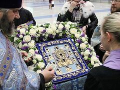 Курско-Коренная икона Божией Матери прибыла в Приморской митрополию 