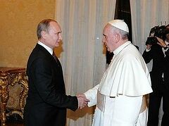  Владимир Путин встретился с Папой Римским Франциском