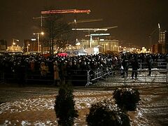 К Дарам волхвов в белорусской столице стоят более 12 тысяч человек