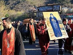 Грузия: мощи старца Гавриила (Ургебадзе) перенесены в монастырь Самтавро