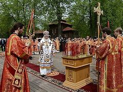 Патриарх Кирилл совершил Литургию на Бутовском полигоне