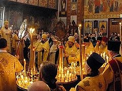 Metropolitan Hilarion of Eastern America and New York Headed the Rite of Nomination of Archimandrite Nicholas (Olhovsky) as Bishop Of Manhattan and All-Night Vigil on the 20 th Anniversary of the Glorification of St John of Shanghai and San Francisco
