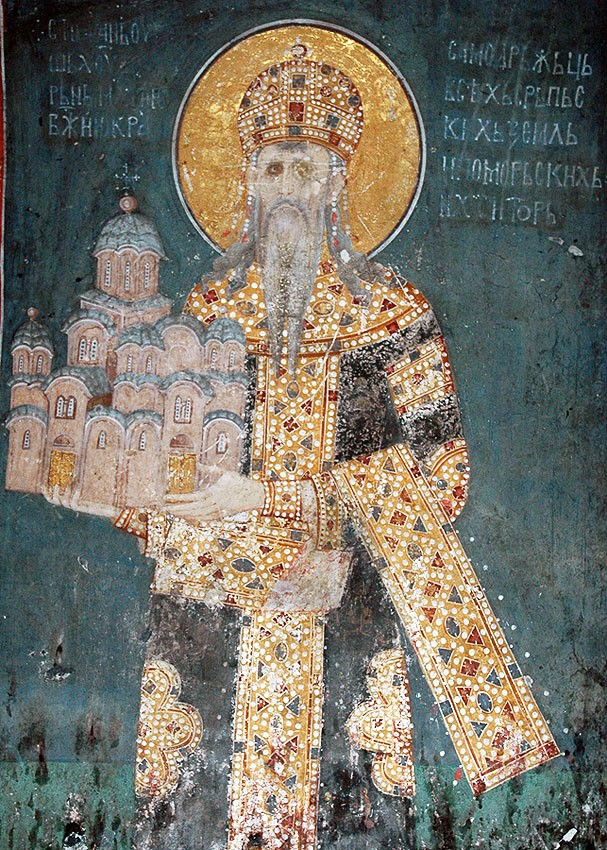 Святой Король Милутин Неманич - критор Грачаницы