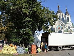 Diocese of Zaporozhye sends 28 tons of Humanitarian Aid to Donbass