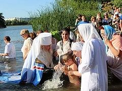 В водах Свияги прошло массовое крещение