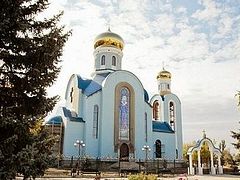 Church in central Lugansk damaged from shelling (+Video)