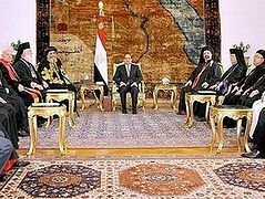 Президент Египта встретился с христианскими лидерами страны