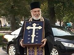 В Тамбов привезли старинный крест из Черногории