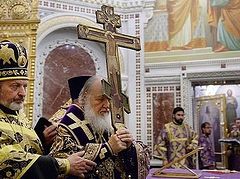 Sermon by His Holiness, Patriarch Kirill, on the feast of the Exaltation of the Cross of the Lord in Moscow’s Church of Hieromartyr Clement, Pope of Rome