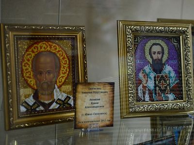 В Сахалинской епархии открылась первая областная выставка вышитых икон