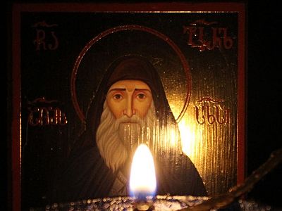 В Грузии обильно мироточит икона святого Гавриила (Ургебадзе) (ВИДЕО)