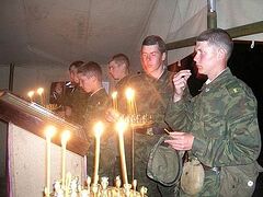 Более половины новобранцев, поступивших на службу в ВВО - православные