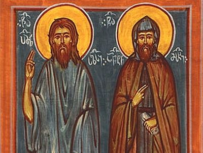 Venerable Father Pimen, Fool-for-Christ and Enlightener of Dagestan, and His Companion Anton Meskhi, the Censurer of Kings (13th century)