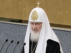 Patriarch seeks abortion ban in Russia in parliament speech