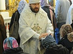 Митрополит Иларион совершил чин присоединения к Православной Церкви