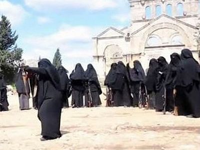 ИГИЛ тренирует женщин-боевиков в захваченном монастыре св. Симеона Столпника