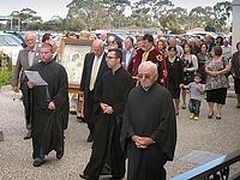Copy of the Iveron Icon is brought to Australia from Mt. Athos