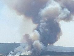 У границ Святой Горы Афон начался пожар